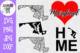 Maryland US State SVG Decal Bundle - 50 States SVG